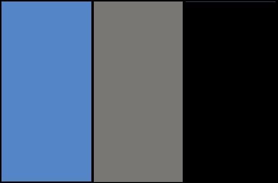 Azul, Gris y Negro