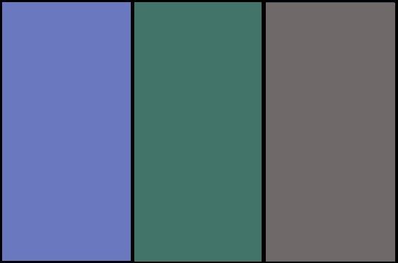Azul, Verde y Gris
