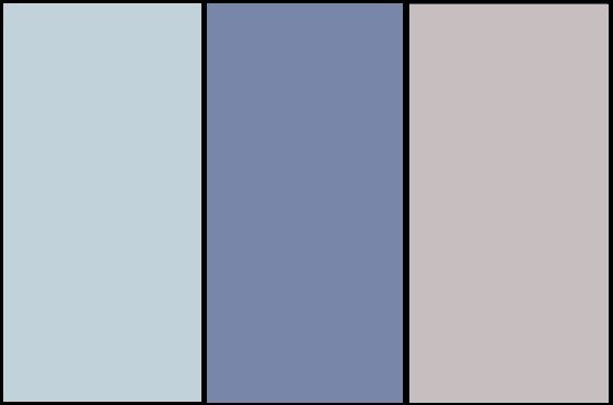 Celeste, Marino y Gris