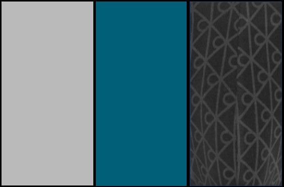 Gris, Turquesa y Negro Fantasía
